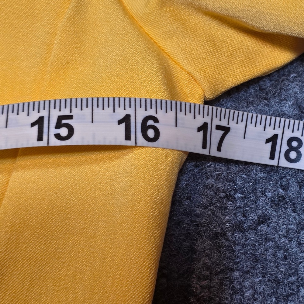 NWT Ann Taylor Sz 4 Yellow Square Neck Sheath Dress Short Sleeve Business Career - Picture 4 of 10